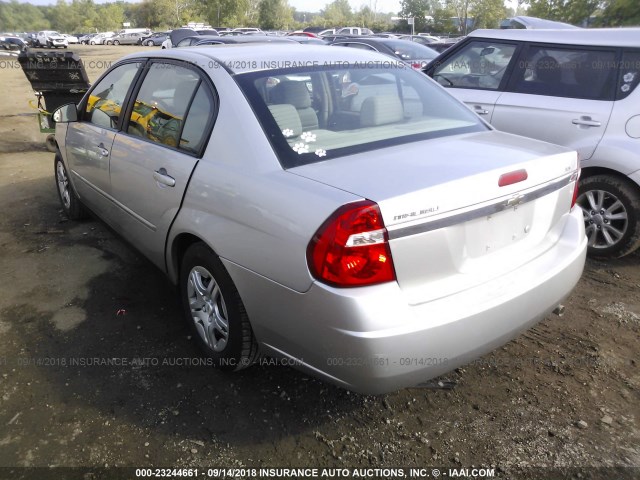 1G1ZS51F06F221503 - 2006 CHEVROLET MALIBU LS ვერცხლისფერი ფოტო 3