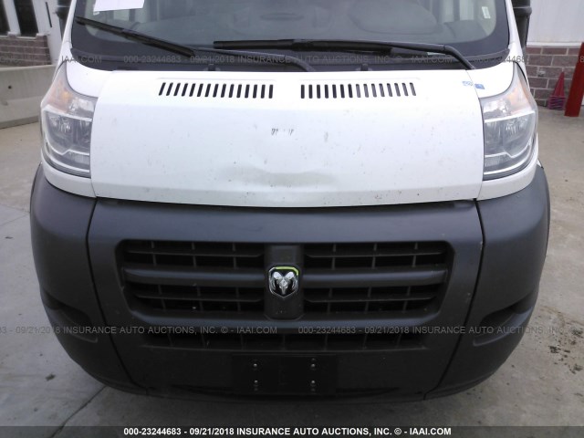 3C6TRVAG3JE109452 - 2018 RAM PROMASTER 1500 1500 STANDARD WHITE photo 6