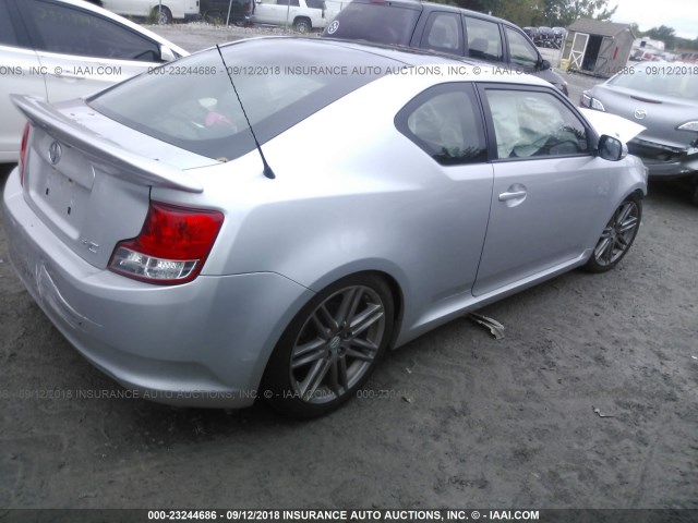 JTKJF5C72B3006868 - 2011 TOYOTA SCION TC 银色 照片 4