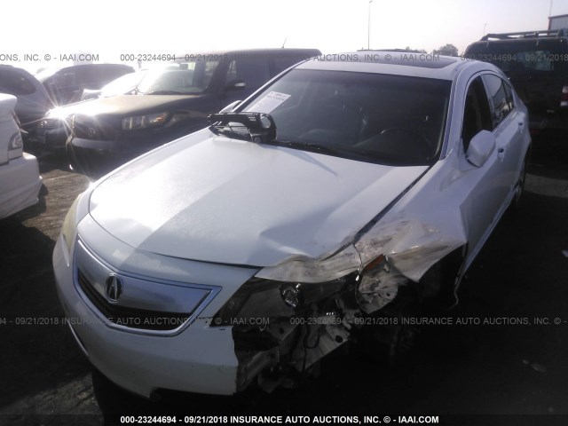 19UUA8F51CA024632 - 2012 ACURA TL WHITE photo 2