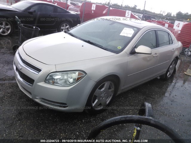 1G1ZJ57799F103764 - 2009 CHEVROLET MALIBU 2LT GOLD photo 2