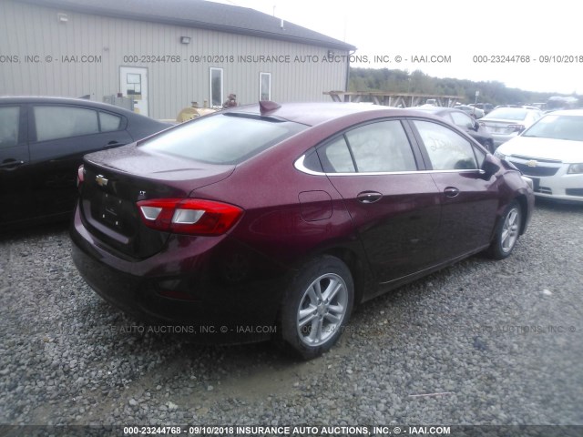 1G1BE5SM0G7277782 - 2016 CHEVROLET CRUZE LT MAROON photo 4