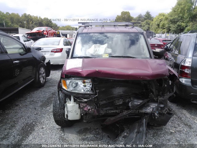 5J6YH28739L005689 - 2009 HONDA ELEMENT EX MAROON photo 6