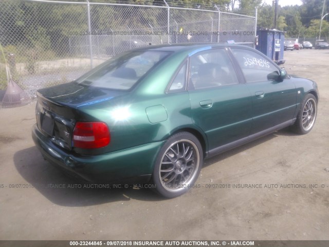 WAUDC68D01A120683 - 2001 AUDI A4 1.8T QUATTRO GREEN photo 4