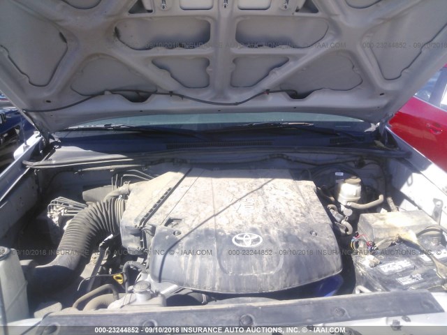 5TELU42N39Z650794 - 2009 TOYOTA TACOMA DOUBLE CAB 银色 照片 10