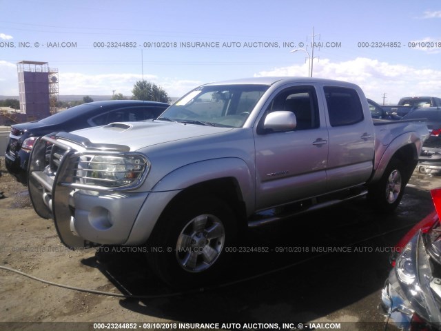 5TELU42N39Z650794 - 2009 TOYOTA TACOMA DOUBLE CAB 银色 照片 2