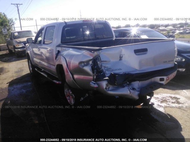 5TELU42N39Z650794 - 2009 TOYOTA TACOMA DOUBLE CAB 银色 照片 3