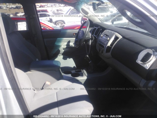 5TELU42N39Z650794 - 2009 TOYOTA TACOMA DOUBLE CAB 银色 照片 5