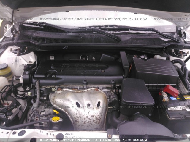 4T1BE46K77U570974 - 2007 TOYOTA CAMRY NEW GENERAT CE/LE/XLE/SE WHITE photo 10