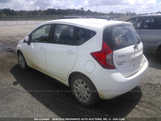 3N1CE2CP2FL414995 - 2015 NISSAN VERSA NOTE S/S PLUS/SV/SL/SR WHITE photo 3