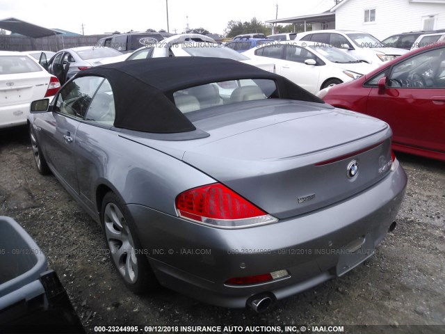 WBAEK73454B260604 - 2004 BMW 645 CI AUTOMATIC BLACK photo 3