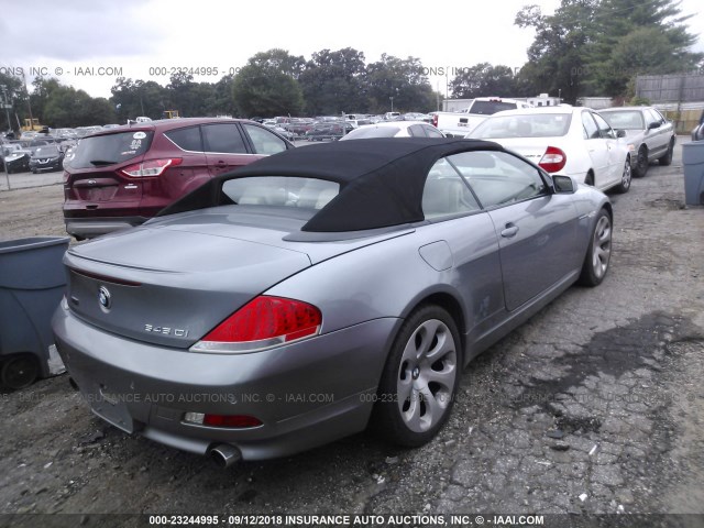 WBAEK73454B260604 - 2004 BMW 645 CI AUTOMATIC BLACK photo 4