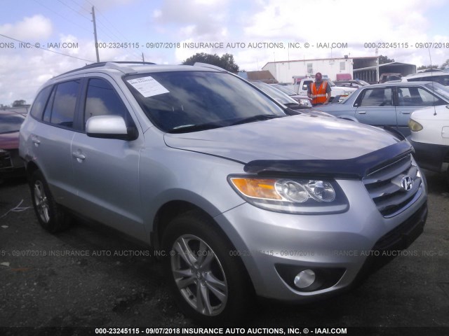 5XYZHDAG6CG097285 - 2012 HYUNDAI SANTA FE SE SILVER photo 1