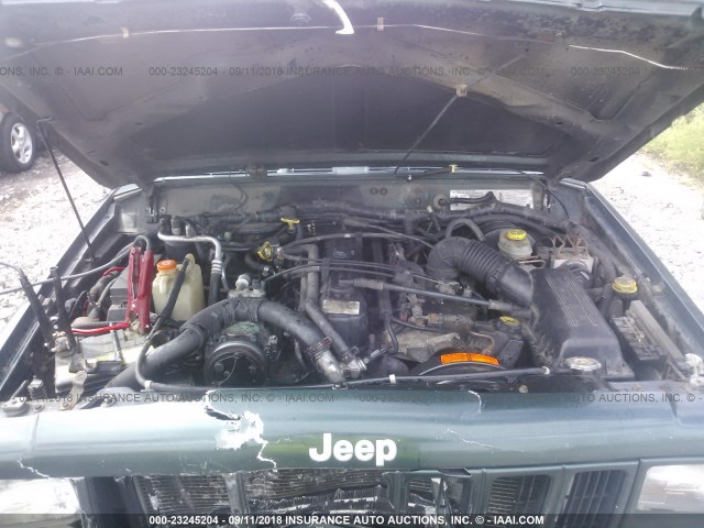 1J4FF68S1XL532720 - 1999 JEEP CHEROKEE SPORT/CLASSIC მწვანე ფოტო 10