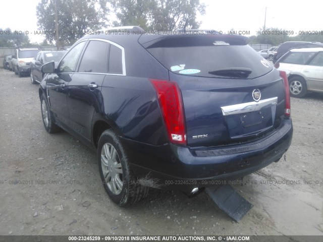 3GYFNAEY5BS570923 - 2011 CADILLAC SRX LUXURY COLLECTION BLUE photo 3