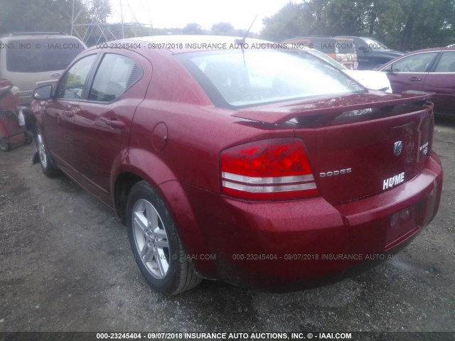 1B3CC5FBXAN231245 - 2010 DODGE AVENGER R/T RED photo 3