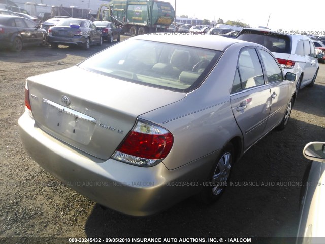 4T1BE32K55U548694 - 2005 TOYOTA CAMRY LE/XLE/SE Bej foto 4