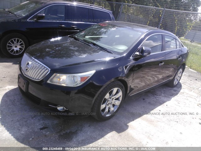 1G4GC5ED6BF142444 - 2011 BUICK LACROSSE CXL BLACK photo 2