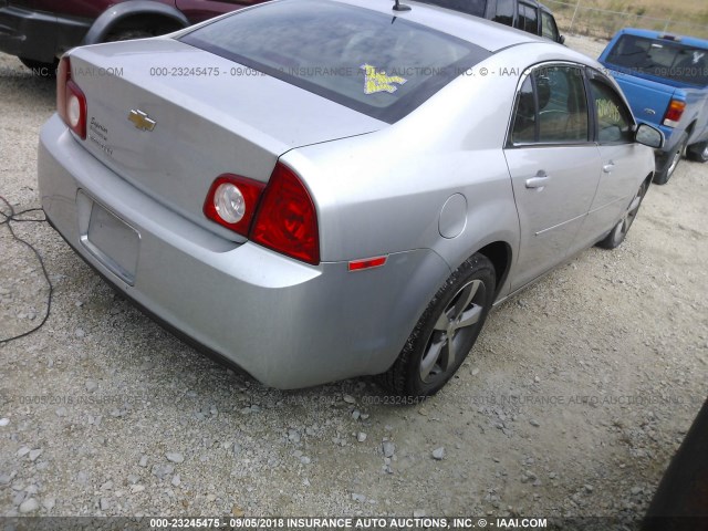 1G1ZC5E19BF323355 - 2011 CHEVROLET MALIBU 1LT SILVER photo 4