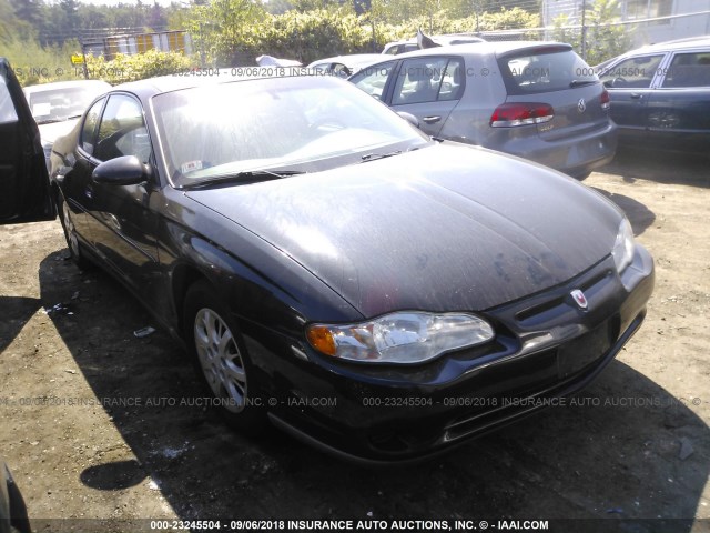 2G1WW12E839311654 - 2003 CHEVROLET MONTE CARLO LS შავი ფოტო 1