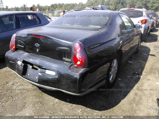 2G1WW12E839311654 - 2003 CHEVROLET MONTE CARLO LS შავი ფოტო 4