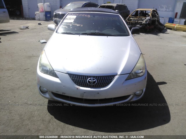 4T1FA38P75U061237 - 2005 TOYOTA CAMRY SOLARA SE/SLE Gümüş foto 6