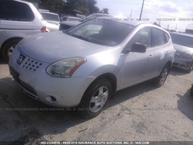 JN8AS58V88W409551 - 2008 NISSAN ROGUE S/SL SILVER photo 2