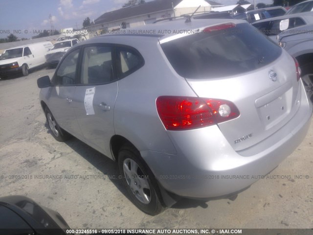 JN8AS58V88W409551 - 2008 NISSAN ROGUE S/SL SILVER photo 3