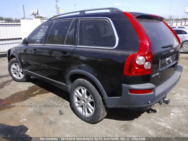 YV4CZ852061304537 - 2006 VOLVO XC90 V8 BLACK photo 3