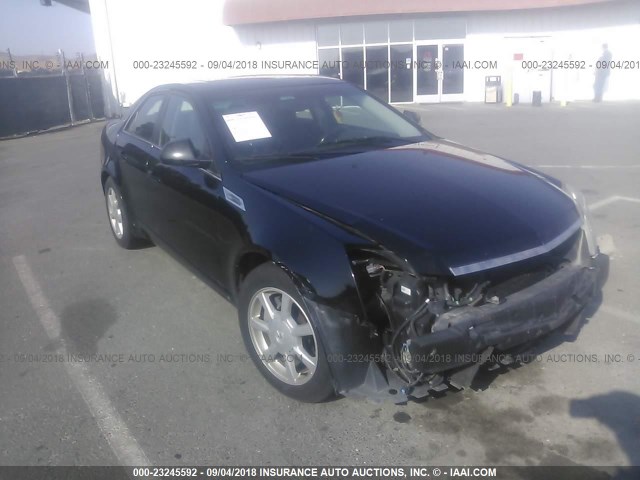 1G6DF577980172297 - 2008 CADILLAC CTS BLACK photo 1