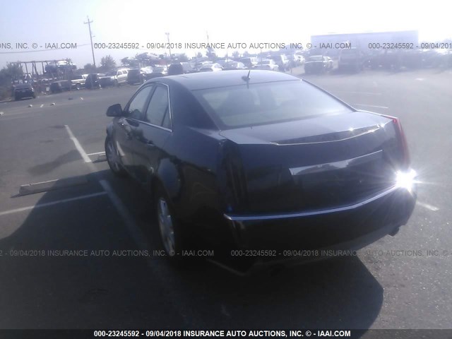 1G6DF577980172297 - 2008 CADILLAC CTS BLACK photo 3