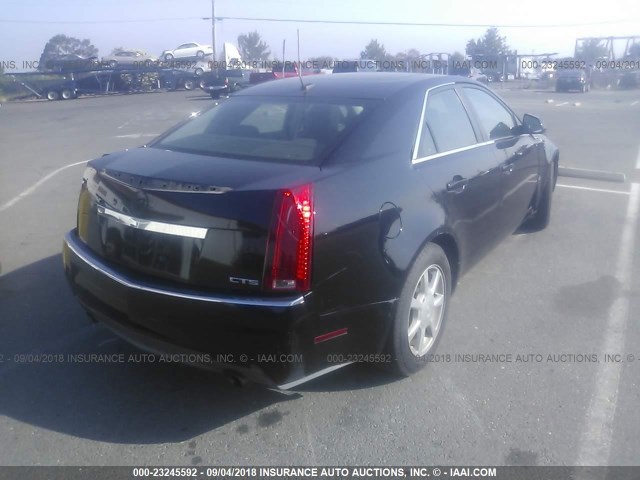 1G6DF577980172297 - 2008 CADILLAC CTS BLACK photo 4