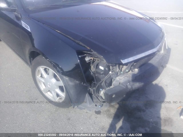 1G6DF577980172297 - 2008 CADILLAC CTS BLACK photo 6