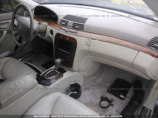 WDBNG70J93A370251 - 2003 MERCEDES-BENZ S 430 GRAY photo 5
