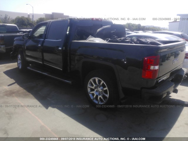 3GTU2WEJ9EG441189 - 2014 GMC SIERRA K1500 DENALI BLACK photo 3