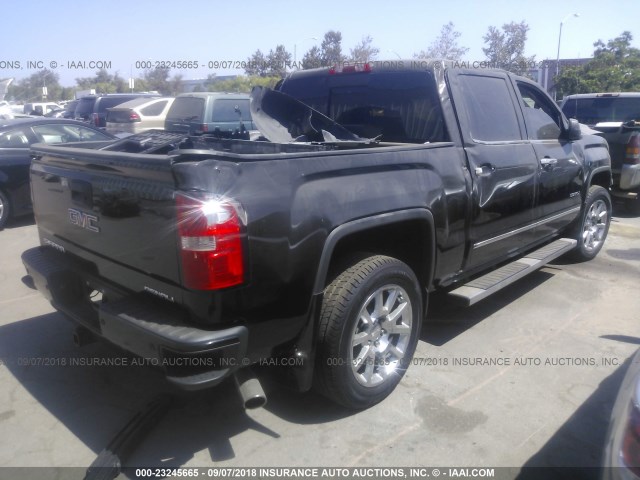 3GTU2WEJ9EG441189 - 2014 GMC SIERRA K1500 DENALI BLACK photo 4