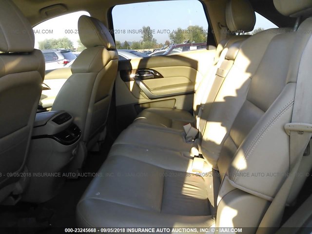 2HNYD2H22AH512813 - 2010 ACURA MDX WHITE photo 8