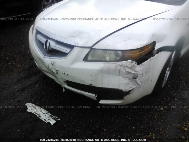 19UUA66294A036538 - 2004 ACURA TL WHITE photo 6