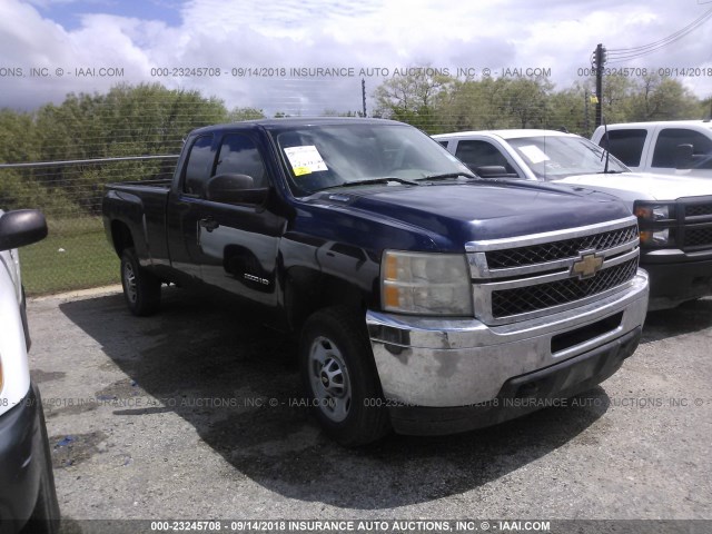 1GC2CVCG1BZ322019 - 2011 CHEVROLET SILVERADO C2500 HEAVY DUTY BLUE photo 1