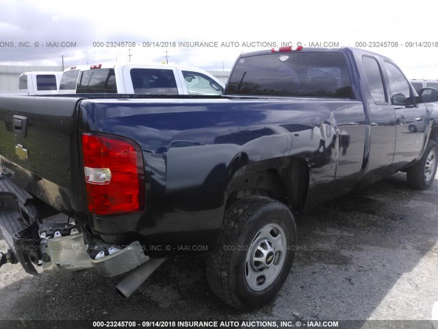 1GC2CVCG1BZ322019 - 2011 CHEVROLET SILVERADO C2500 HEAVY DUTY BLUE photo 4