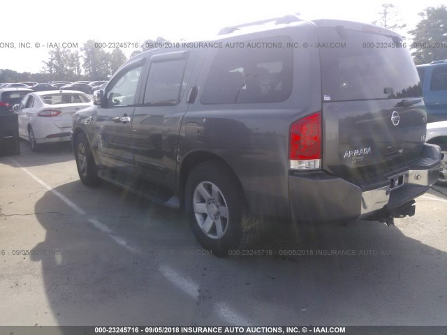 5N1AA08A85N736480 - 2005 NISSAN ARMADA SE/LE GRAY photo 3