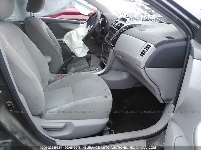 5YFBU4EE4CP029438 - 2012 TOYOTA COROLLA S/LE GRAY photo 5