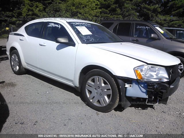 1B3BD4FB9BN562015 - 2011 DODGE AVENGER EXPRESS WHITE photo 1