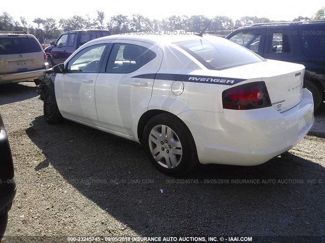 1B3BD4FB9BN562015 - 2011 DODGE AVENGER EXPRESS 白色 照片 3