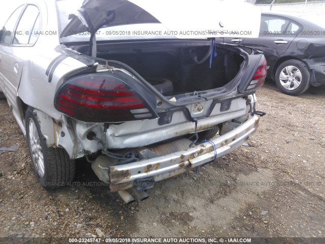 1G2NF52E81M606137 - 2001 PONTIAC GRAND AM SE1 GRAY photo 6