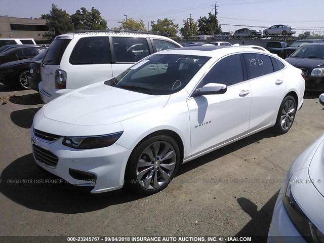 1G1ZH5SX7GF202079 - 2016 CHEVROLET MALIBU PREMIER 白色 照片 2