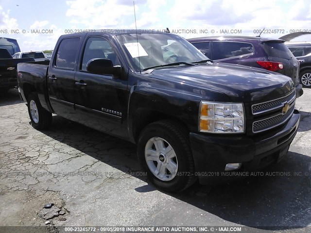 1GCPKTE71CF176038 - 2012 CHEVROLET SILVERADO K1500 LTZ BLACK photo 1