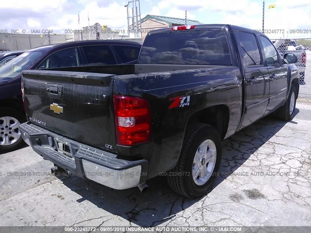 1GCPKTE71CF176038 - 2012 CHEVROLET SILVERADO K1500 LTZ BLACK photo 4