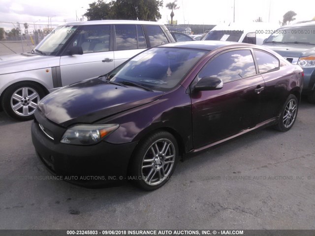 JTKDE177060073737 - 2006 TOYOTA SCION TC 紫色 照片 2