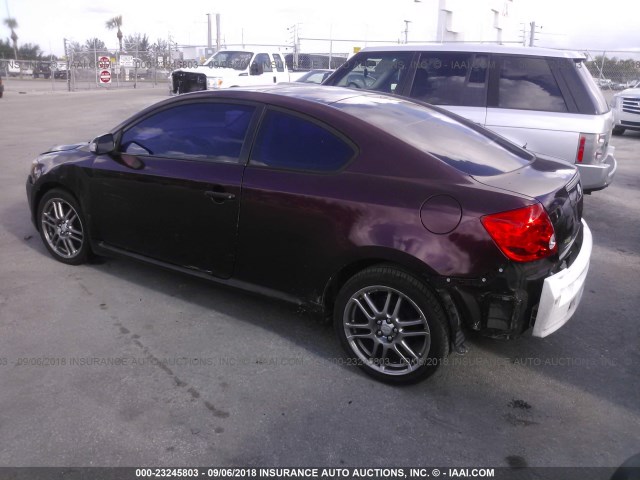JTKDE177060073737 - 2006 TOYOTA SCION TC 紫色 照片 3